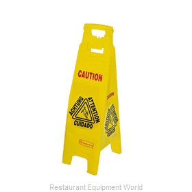 Rubbermaid FG611400YEL Sign, Wet Floor