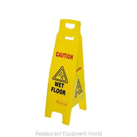 Rubbermaid FG611477YEL Sign, Wet Floor