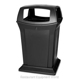 Rubbermaid FG917388BLA Trash Receptacle, Outdoor/Indoor