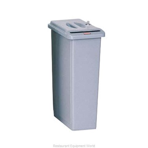 Rubbermaid FG9W1500LGRAY Trash Receptacle, Indoor