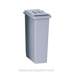Rubbermaid FG9W1500LGRAY Trash Receptacle, Indoor