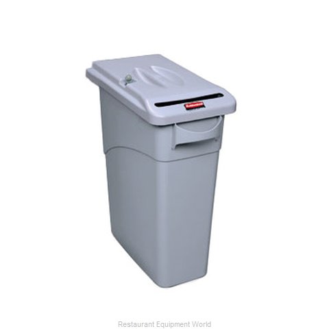 Rubbermaid FG9W2500LGRAY Trash Receptacle, Indoor