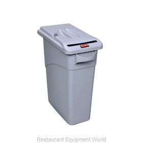 Rubbermaid FG9W2500LGRAY Trash Receptacle, Indoor