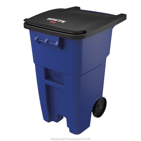 Rubbermaid FG9W2700BLUE Trash Receptacle, Mobile