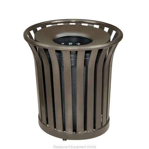 Rubbermaid FGMT32PLABZ Trash Receptacle, Outdoor/Indoor