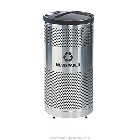 Rubbermaid FGS3SSPBKPL Recycling Receptacle / Container