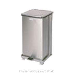Rubbermaid FGST12SSPL Waste Basket, Metal