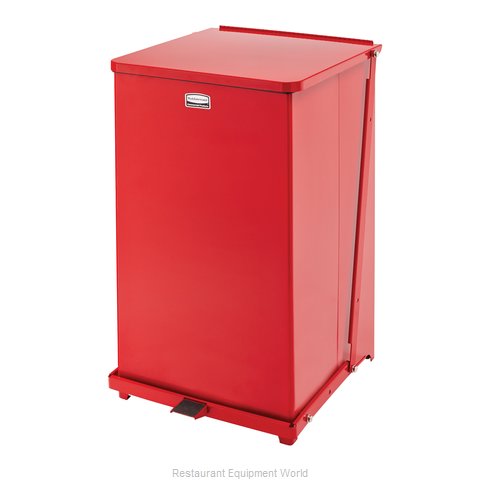 Rubbermaid FGST40EPLRD Waste Basket, Metal