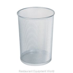Rubbermaid FGWMB20SLV Waste Basket, Metal