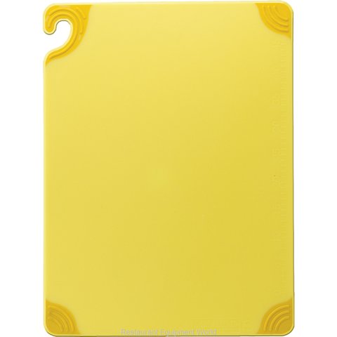 San Jamar CBG182412YL Cutting Board, Plastic