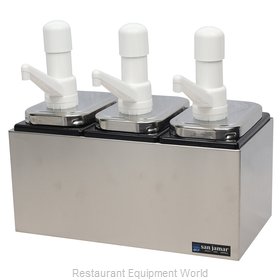 San Jamar P9713 Condiment Dispenser, Pump-Style