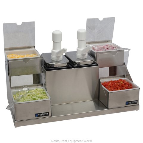 San Jamar P9724 Condiment Dispenser, Pump-Style