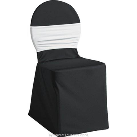 Snap Drape Brands SILCHC-BK Chair Cover