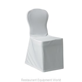 Snap Drape Brands SILCHC-WH Chair Cover