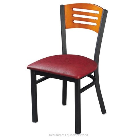 Selected Furniture 315-B-WINE Wood-back Chair