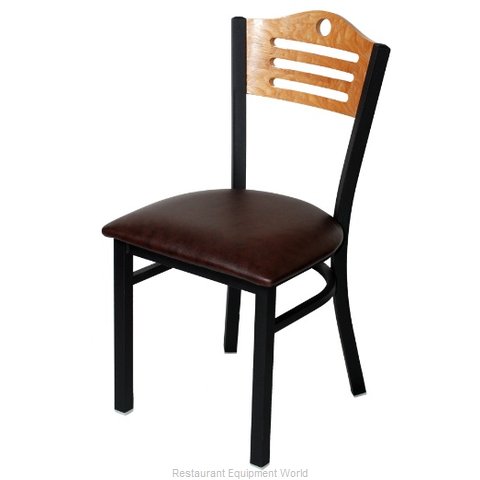 Selected Furniture 315-F-BLACK Wood-back Chair
