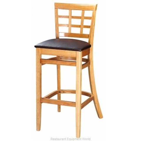 Selected Furniture 4080BS-MA-BLACK Wood-frame Bar Stool