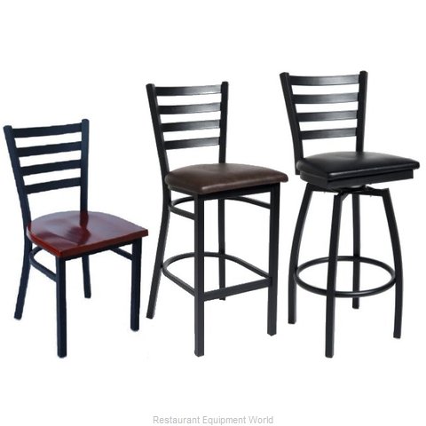 Selected Furniture 800-316V-BLACK Swivel Bar Stool
