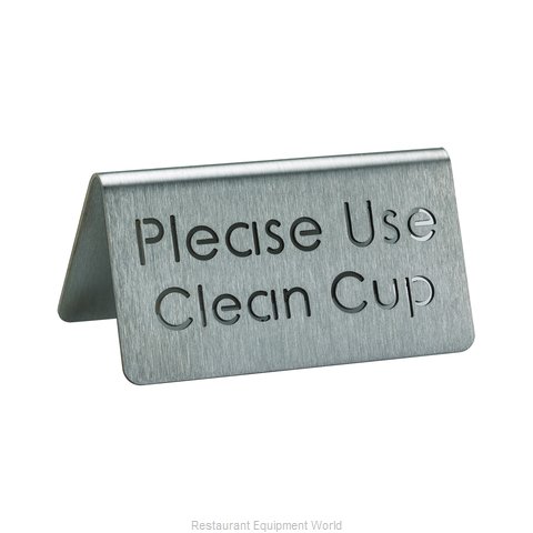 Service Ideas 1C-BF-CLEANCUP-MOD Tabletop Sign, Tent / Card