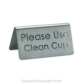 Service Ideas 1C-BF-CLEANCUP-MOD Tabletop Sign, Tent / Card