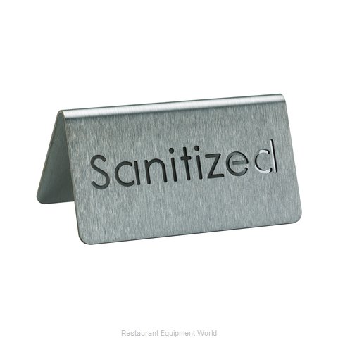 Service Ideas 1C-BF-SANITIZED-MOD Tabletop Sign, Tent / Card