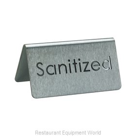 Service Ideas 1C-BF-SANITIZED-MOD Tabletop Sign, Tent / Card