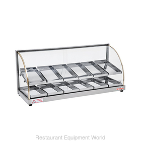 37in FOOD WARMER DISPLAY CASE - DOUBLE SHELF - ECONOMY