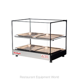 22in FOOD WARMER DISPLAY CASE - DOUBLE SHELF 4 PANS - UL