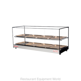 43in FOOD WARMER DISPLAY CASE - DOUBLE SHELF 8 PANS - UL