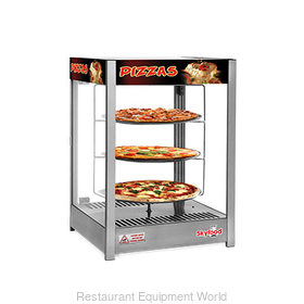 PIZZA DISPLAY CASE - TRIPLE TRAY 18in - STEAM LINE