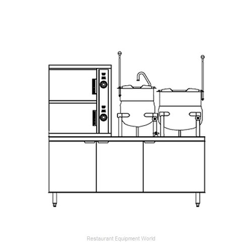 Southbend DCX-10S-6-10 Steamer Kettle Combination, Direct Steam