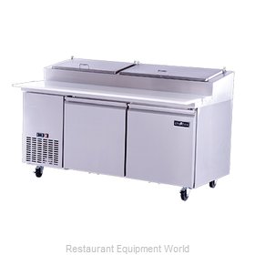 Spartan Refrigeration SPR-72 Refrigerated Counter, Pizza Prep Table