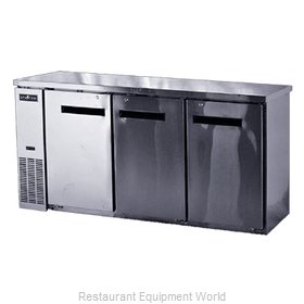 Spartan Refrigeration SSBB-72 Back Bar Cabinet, Refrigerated