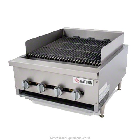 Saturn SCB24-HD Charbroiler Gas Counter Model