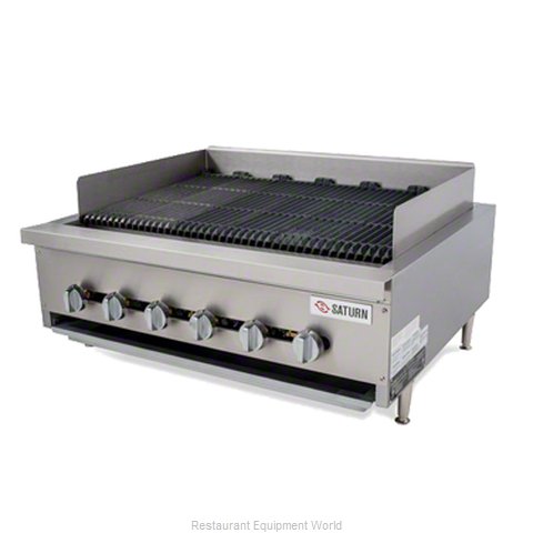 Saturn SCB36-HD Charbroiler Gas Counter Model