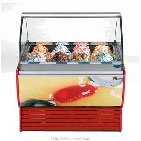Stoelting SPRINT 12 WITH O-38 Display Case Gelato Ice Cream Dipping Cabinet