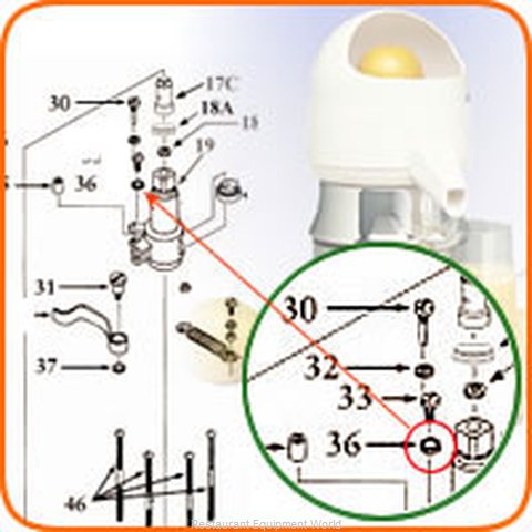 Sunkist 36 Juicer, Parts & Accessories