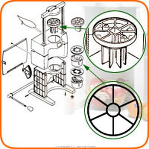 Sunkist S-34K Fruit / Vegetable Wedger Parts