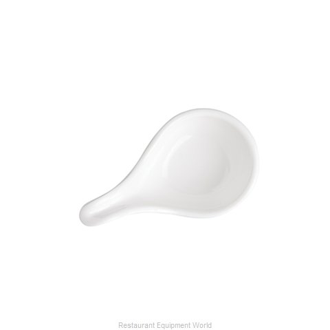 Tablecraft 10317W Spoon, China (Magnified)