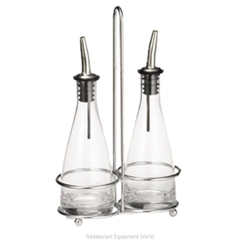 Tablecraft 611R Oil & Vinegar Cruet, Rack