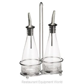 Tablecraft 611R Oil & Vinegar Cruet, Rack