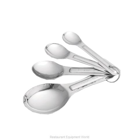 Tablecraft 722 4-Piece Stainless Steel Heavyweight Measuring Spoon Set