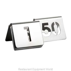 Tablecraft TC150 Tabletop Sign, Tent / Number