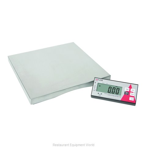 Taylor TE33OS 33 lb Digital Portion Control Scale - 11 1/4 x 7 1/4, Removable & Washable Platform Portion Control Food Scale