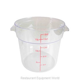 Thunder Group PLRFT318PC Food Storage Container, Round