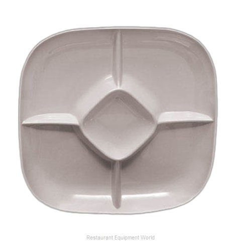 Thunder Group PS1515W Plate/Platter, Compartment, Plastic