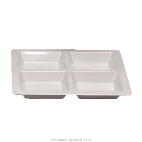 Thunder Group PS5104W Plate/Platter, Compartment, Plastic