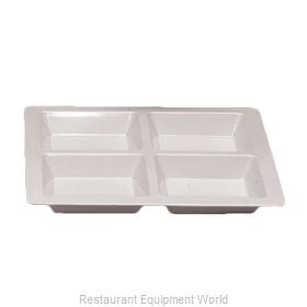 Thunder Group PS5104W Plate/Platter, Compartment, Plastic