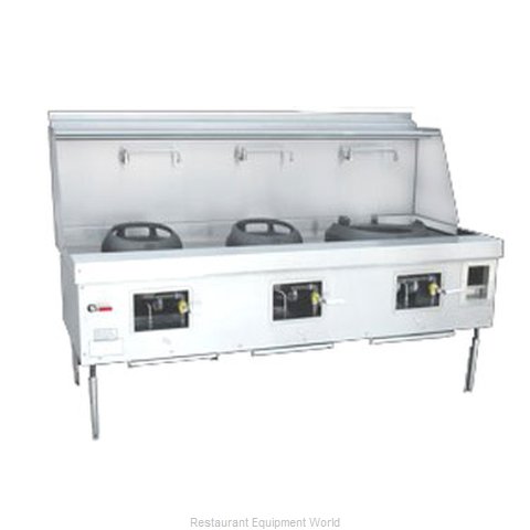 Town M-3-STD Range, Wok, Gas