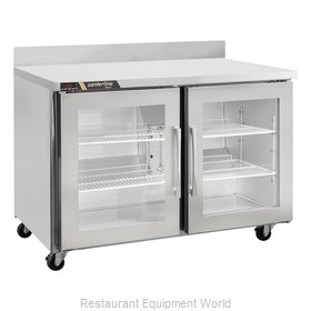 Traulsen CLUC-36R-GD-WTLR Refrigerated Counter, Work Top
